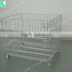 Foldable Wire Mesh Container With Semi-open Structure thumbnail-1