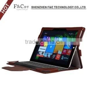 For Microsoft Surface Pro 4 Leather Keyboard Portfolio Stand Cover Case thumbnail-4