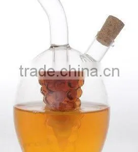 2015 Crystal Blown Glass Oil , Vinegar and Soy Sauce Bottle thumbnail-1