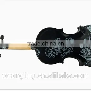 Handmade Student Violin With Flower Design TL-HB1314 thumbnail-4