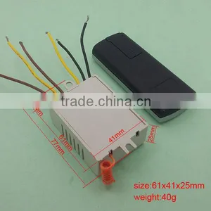 100-240V RF Light Remote Ceiling Fan Speed Control With Retangular Receiver thumbnail-4