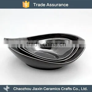 Custom Made Modern Restaurant Black Snack Bowl Ceramic thumbnail-1