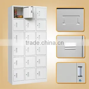 Steel Clothes Wardrobe Locker Staff Clothes Cabinet Shoe Locker for Sale thumbnail-1