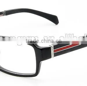 Hot Sale High Quality Acetate Men's Optical Eyeglass With Wood Temple thumbnail-1