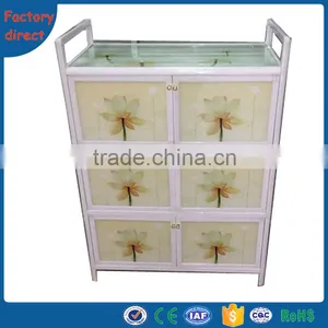 Known Down Struction Aluminium Rack Cabinet For Kitchen With Glass Door thumbnail-4