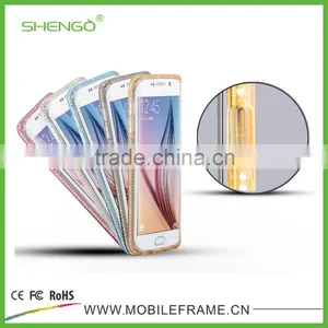 Colorful TPU Mobile Phone Case for Samsung Galaxy S6 Edge With Diamond thumbnail-2