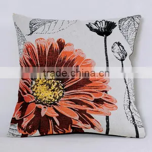 PLUS Beautiful Flower Home Decor Sofa Cushion Cover, OEM Colorful Pillowcase thumbnail-5