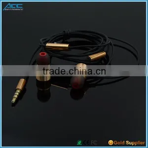 Gold Heavy Metal Earphones for Music thumbnail-5