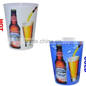 Best Business Idea Complimentary Giveaways Color Changing Plastic Tumbler thumbnail-5