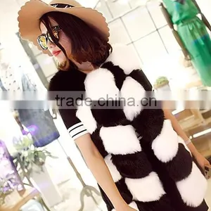 QYQX-001 Europea Fashion Ladies Fox Fur Vest thumbnail-6