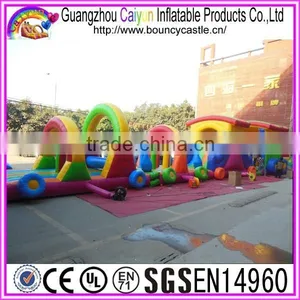 Children Toys Train Inflatable Obstacle With Free EN14960 Certificate thumbnail-3