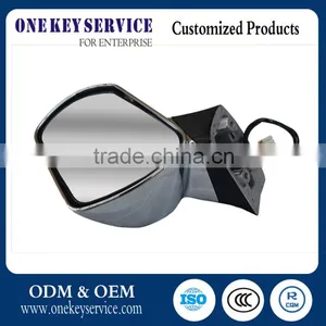 C5 Left Outside Rear View Mirror Assembly- Electroplate for Dongfeng Truck thumbnail-2