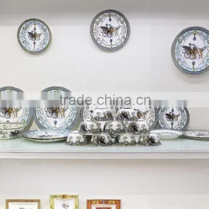 70pcs Luxury Pakistani Porcelain Dinner Set, Fine Bone China Dinner Set for 6 People thumbnail-2