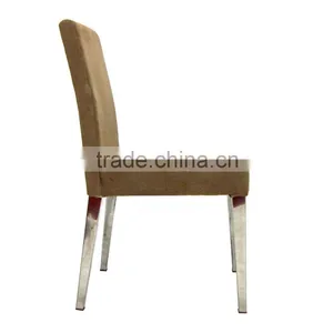 Brushed Stainless Steel Banquet Dining Chair thumbnail-2