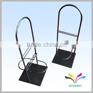 Counter Table Stand Metal Water Bottle Display Rack for 2 Bottles Stand thumbnail-1