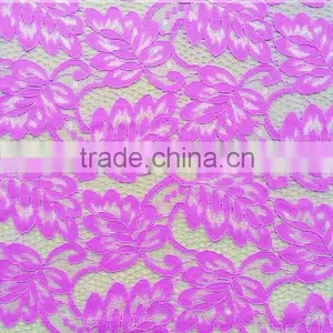 High Quality Nylon/Cotton Flower Lace Fabric For Women Garment T8065 thumbnail-3