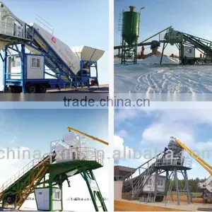 2014 Hot Sale Trailer Type Mobile Concrete Bacthing Plant thumbnail-4