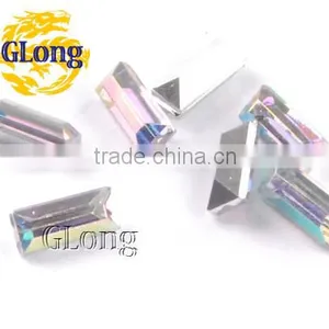 3*7mm Acrylic Point Back Rectangular Mix Color Bling Rhinestone&Crystal For Stylish Bags Garment Shoes #GY014-7P(Mix-s) thumbnail-2