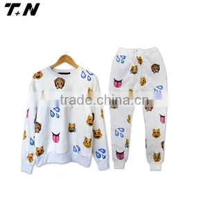 Wholesale Sublimation Printed Emoji Unisex Sweatpants thumbnail-6