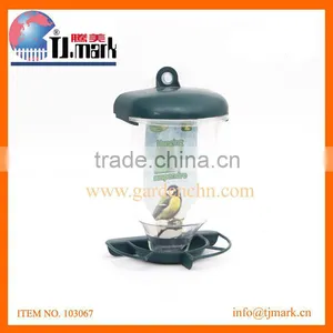 GREEN PLASTIC HANGING BIRD FEEDER thumbnail-1