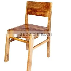 RETRO BEST QUALITY MANGO WOOD DINING CHAIR , SOLID WOOD DINING CHAIR NATURAL FINISHED thumbnail-3
