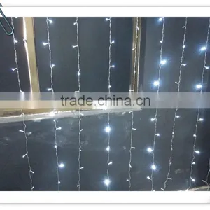 9.8feet 300 LED Curtain Lights 8modes Linkable Warm White Christmas Curtain String Fairy Wedding Lights for Home Window Deco thumbnail-6