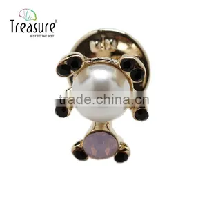 2015 Lowest Price Popular Brooch for Wedding Invitations Gold Plated Jewelry Sets thumbnail-1