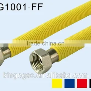 DN16 Yellow Flexible Gas Hose thumbnail-1