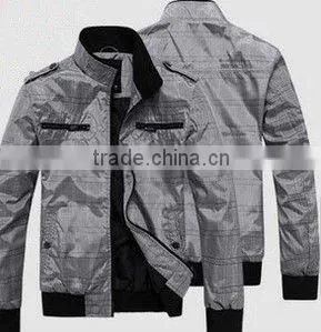 2015 Fashion Checkered Mens Thin Jacket thumbnail-1