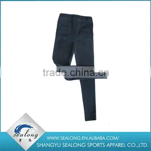 Hot Sell Body Wearing Ladies Knitted Jeans Leggings thumbnail-3