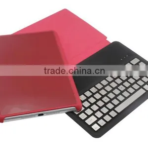 Ultra-thin Bluetooth Keyboard With Leather Cover Case for IPad Mini thumbnail-1