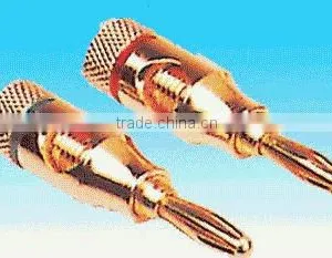 4mm Gold Plating Copper Banana Plug Male Connector thumbnail-1