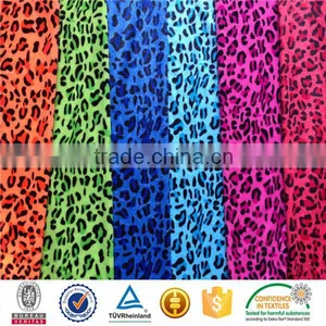 100%polyester Cheetah Skin Printed Velour Fabric for Home Textile thumbnail-5