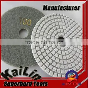 Resin Velcro Backing Wet Flexible Diamond Polishing Pad thumbnail-5