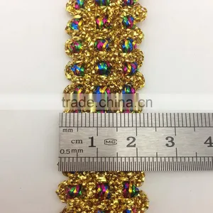 Fashion Glitter Metallic Thread Multicolor Golden Lace Trims thumbnail-1