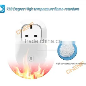 Newest Design Cheaper UK Plug Wireless Switch Wifi Power Socket thumbnail-3