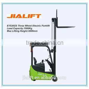 Jialift 1500Kg Three Wheel Electric Forklift E1530GS thumbnail-2