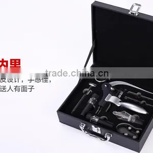 Promotional AUGUST 9pcs in One Wooden Wine Box Wine Opener Corkscrew Set thumbnail-3