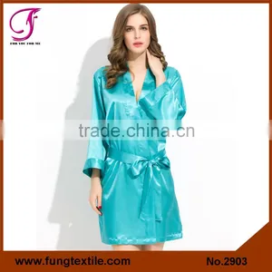 Fung 2903 Women Silky Satin Plus Size Robe thumbnail-1