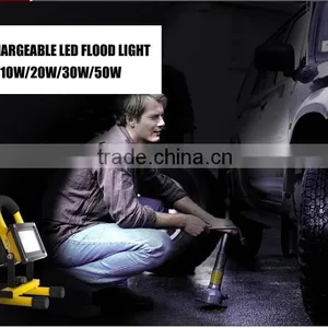 Portable Led 12v Rechargeable Led Work Light Fixture With Stand, Led Flood Lights 20w thumbnail-3