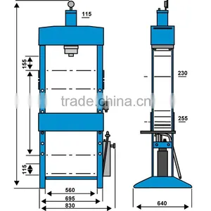 Hydraulic Workshop Presses - KNWP 30 M Ideal for Craft Shops, Schools and Training Facilities thumbnail-2