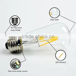 Clear Antique Vintage Retro ST58 E26 E27 B22 Energy Saving Chandelier 3w Edison Led Lights Led Bulb thumbnail-5
