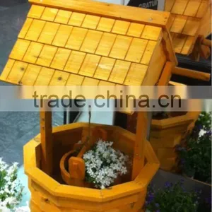LEAFFY-Wishing Well - - Wooden Planter thumbnail-1