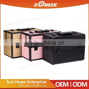 Factory Price Hairdressing Artist Portable Aluminum Makeup Box thumbnail-1