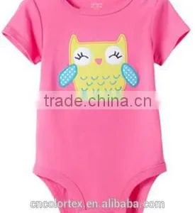 Animal Printing Unisex Short Sleeve Baby Bodysuit For Summer thumbnail-2