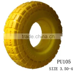 Inflate Tire Air Tire 4.10/3.50-4 Solid pu Foam Wheel thumbnail-2