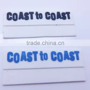 Personalized Designed Logo Embossed PVC Sew on Labels thumbnail-1