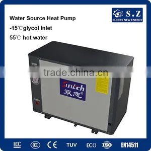 Suit for -25C Cold Winter Produce 55C DHW 10kw/15kw/20kw Glycol Loop Underground Geothermal Heat Pump Easy Installation thumbnail-1