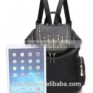 Customized Latest Design Girls Women Fashion Trendy Rivet Backpack Bag thumbnail-2
