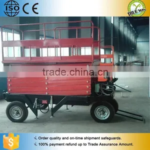 Truewin CE Approved Trailer Mobile Electric Hydraulic Scissor Lift for Sale thumbnail-3